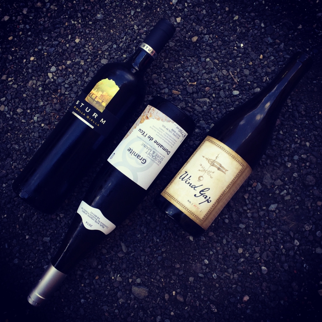 Wine served at Hand + Foot in Corning NY